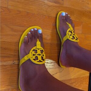 Tory Burch Yellow Miller Sandals